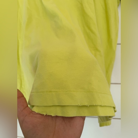 The GREAT. 2 Top The Little Tee in Lime Zest 100% cotton NWT - Picture 4 of 10